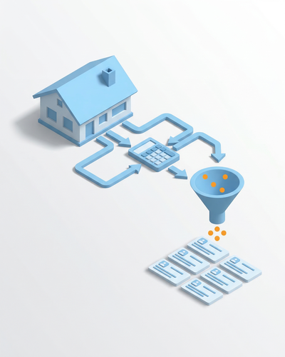 Refinance Lead Gen AI Agent tile image showing automated mortgage refinance lead qualification