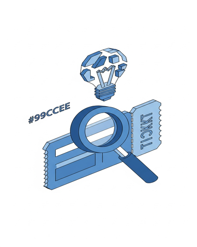 3D isometric illustration of an AI analyzing a support ticket and generating fix hypotheses