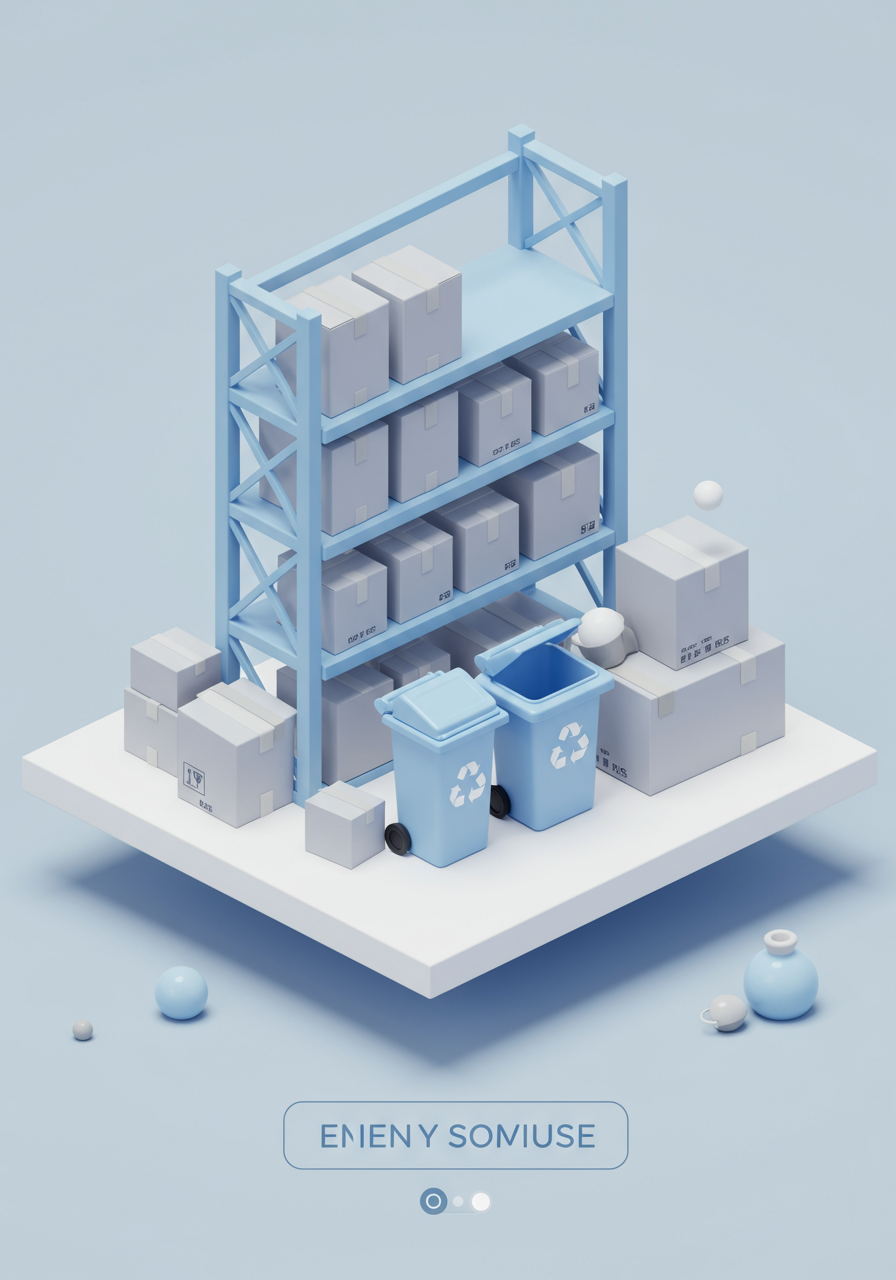 Excess Inventory Disposal AI Agent - 3D isometric illustration