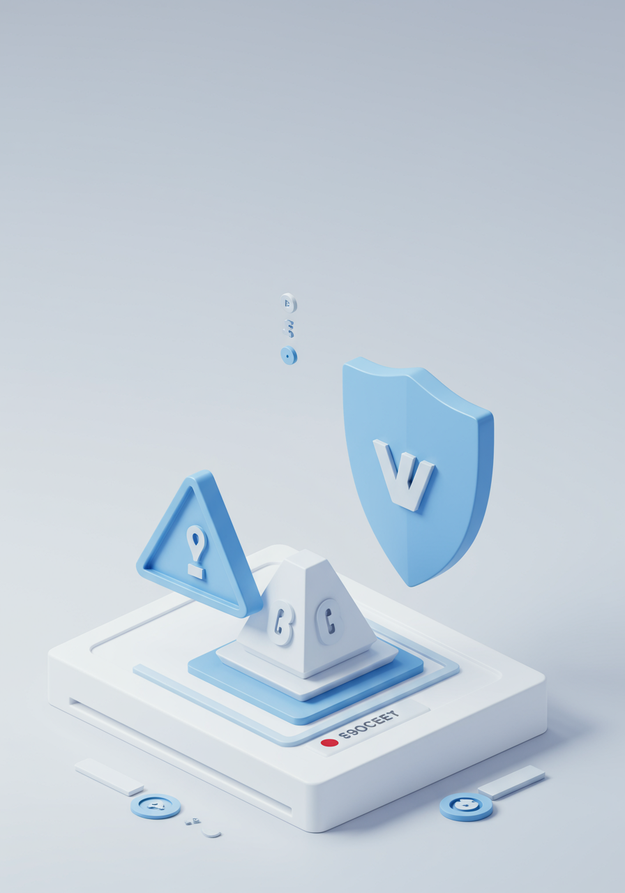 Hazard Alert Prioritizer AI Agent - 3D isometric illustration