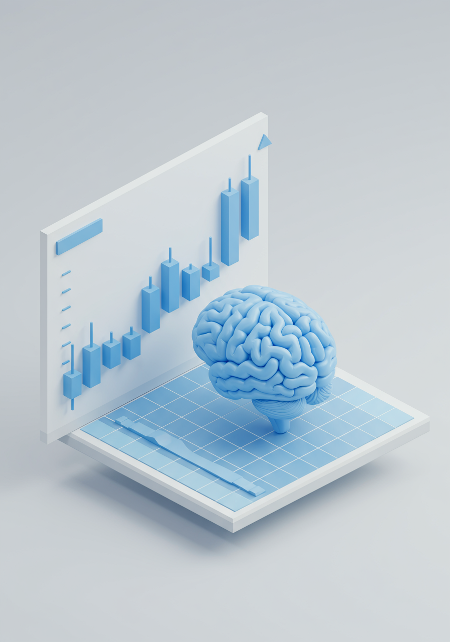 Investment Analysis AI Agent - 3D isometric illustration