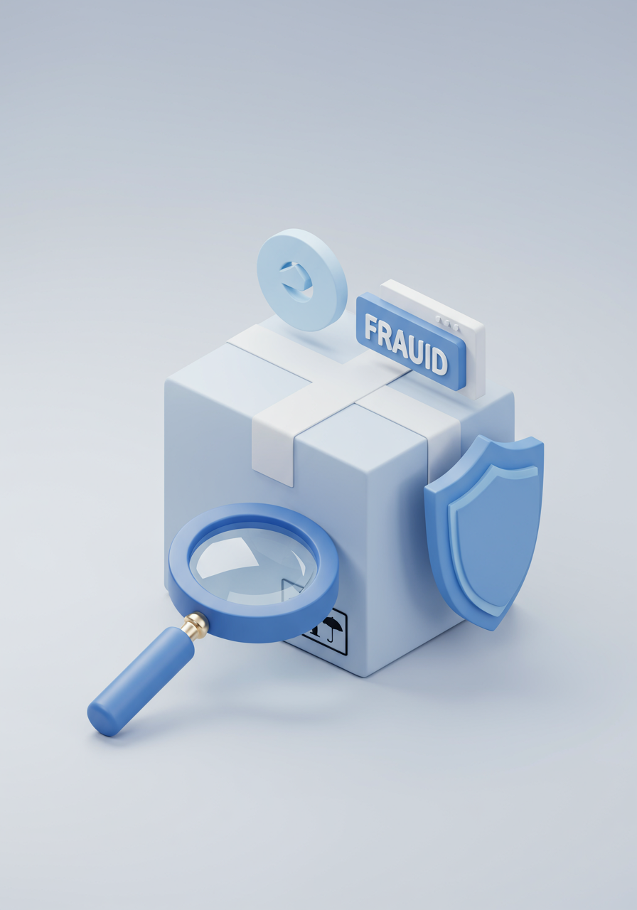 Return Abuse AI Agent - 3D isometric illustration