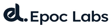 Epoc Labs company logo with stylized 'el' design and text.