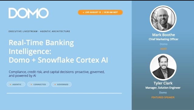Real-Time Banking Intelligence: Domo + Snowflake Cortex AI