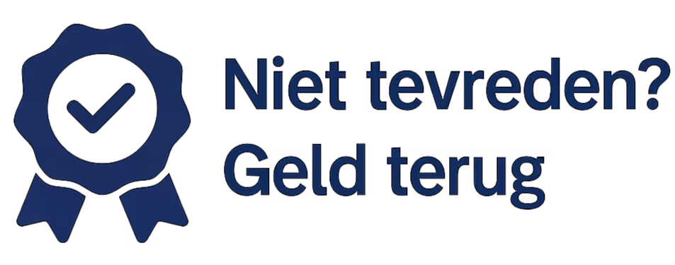 Niet goed, geld terug