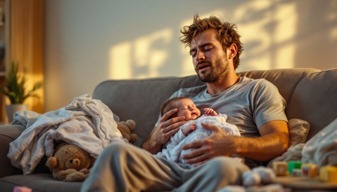 Aanvullend geboorteverlof voor vaders, een vader die zijn kind verzorgt.