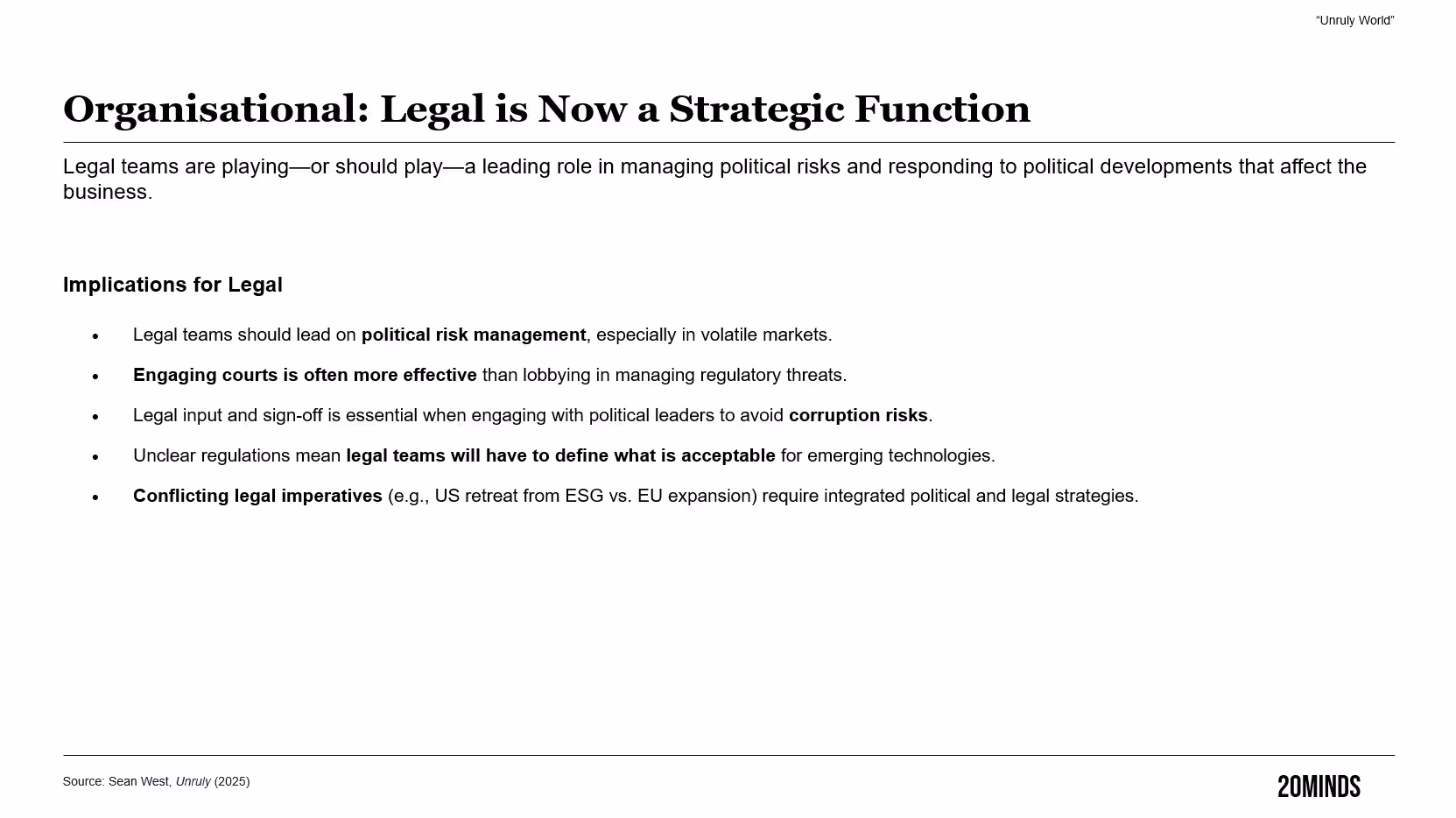 An Unruly World: Why Traditional Strategies No Longer Work — figure 1, Geopolitics