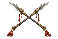 crossed chinese swords