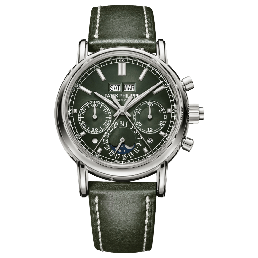 Patek Philippe Split Seconds Chronograph, Perpetual Calendar White Gold 5204G-001