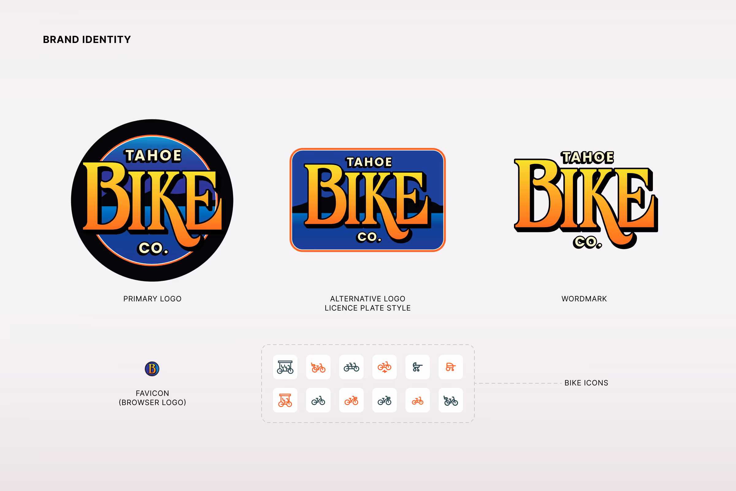 Tahoe Bike CO Brand Identity