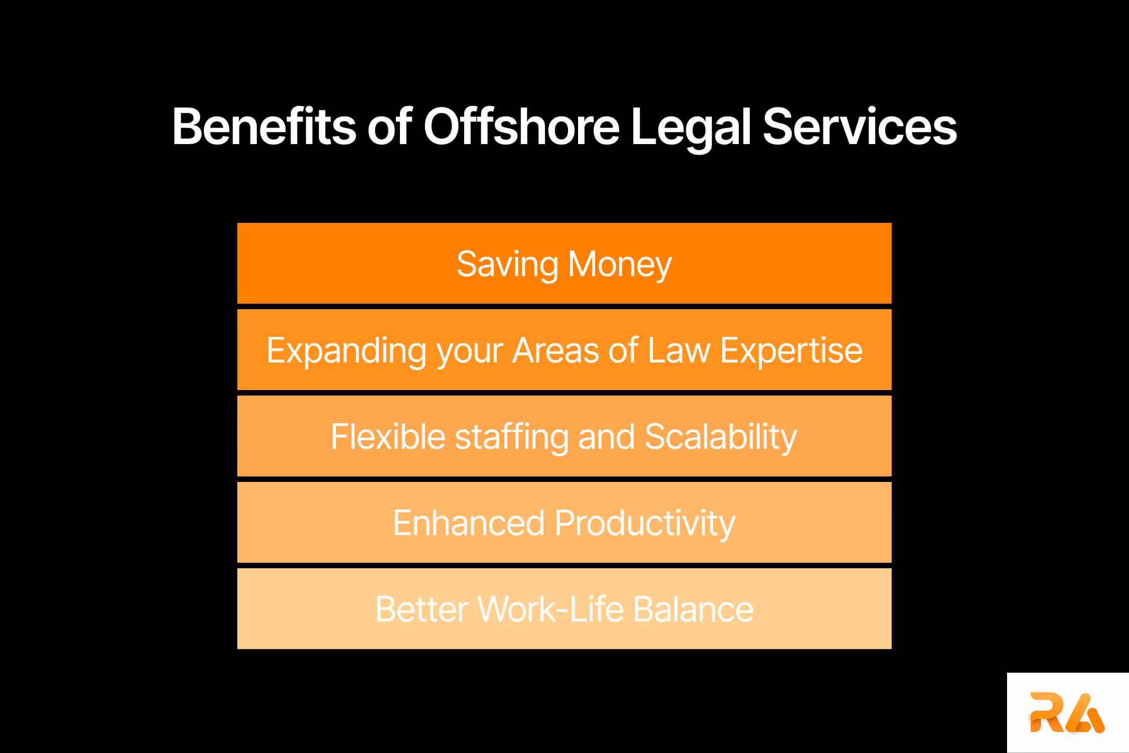 List of benefits of having outsourced legal servi