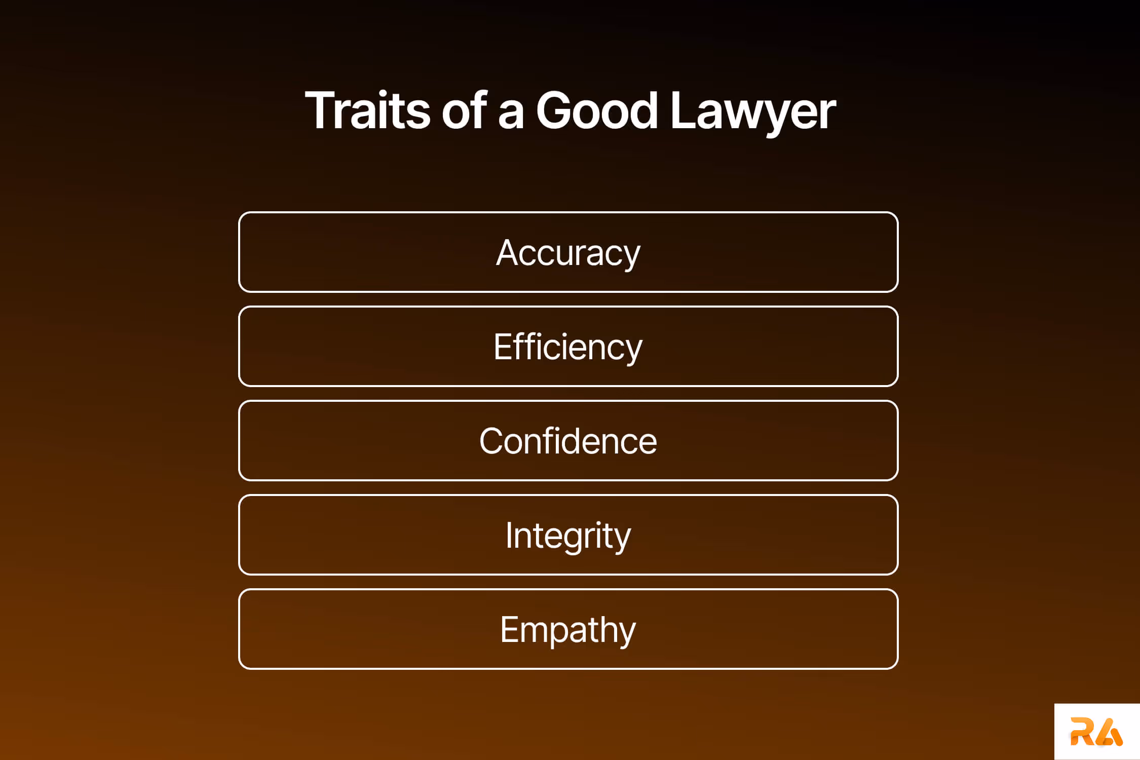 list of traits on how to be a good lawyer