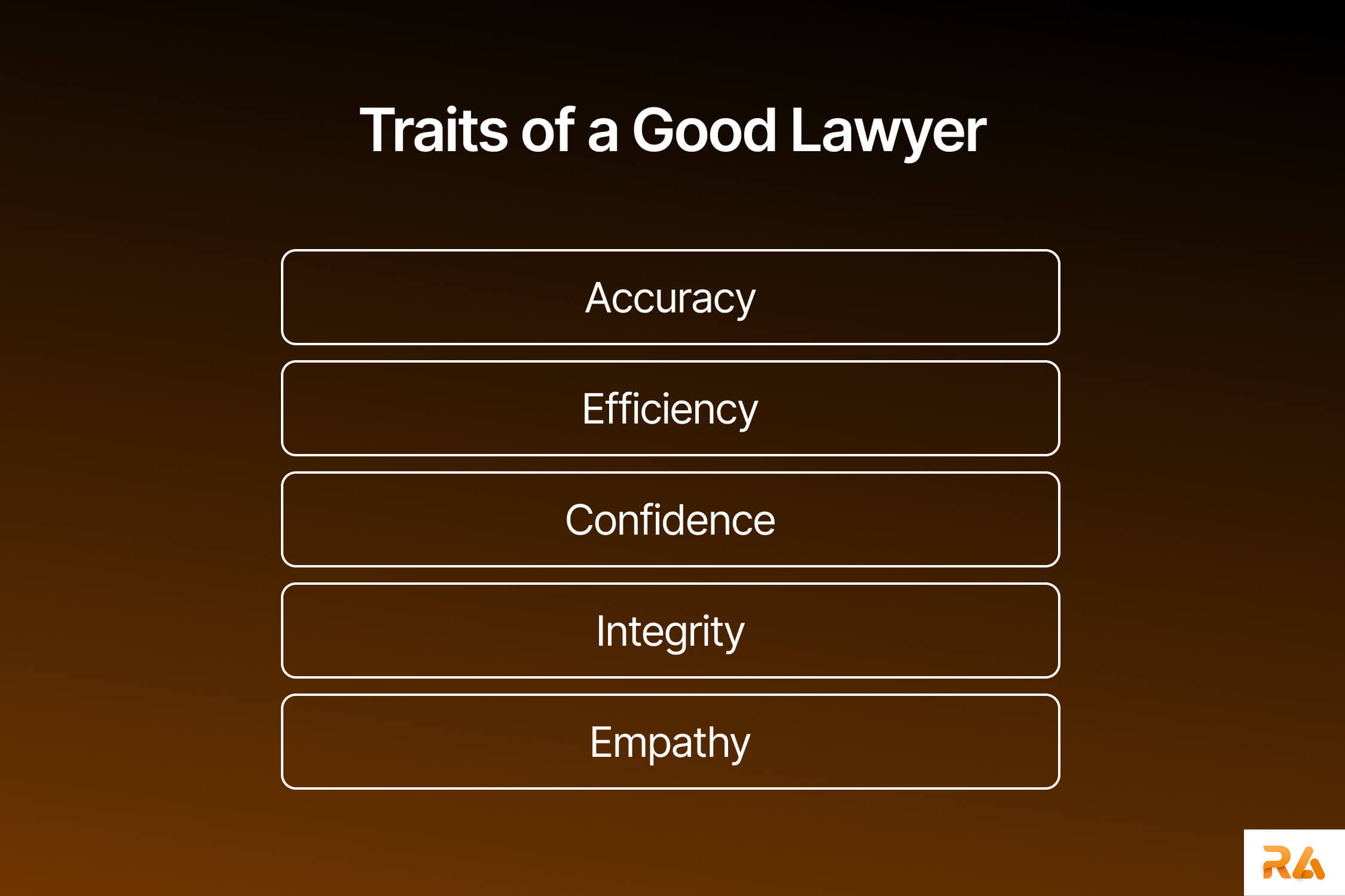 list of traits on how to be a good lawyer