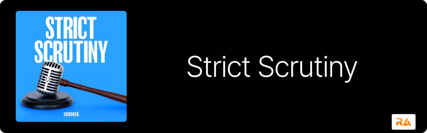 Strict Scrutiny Podcast Logo & Brand