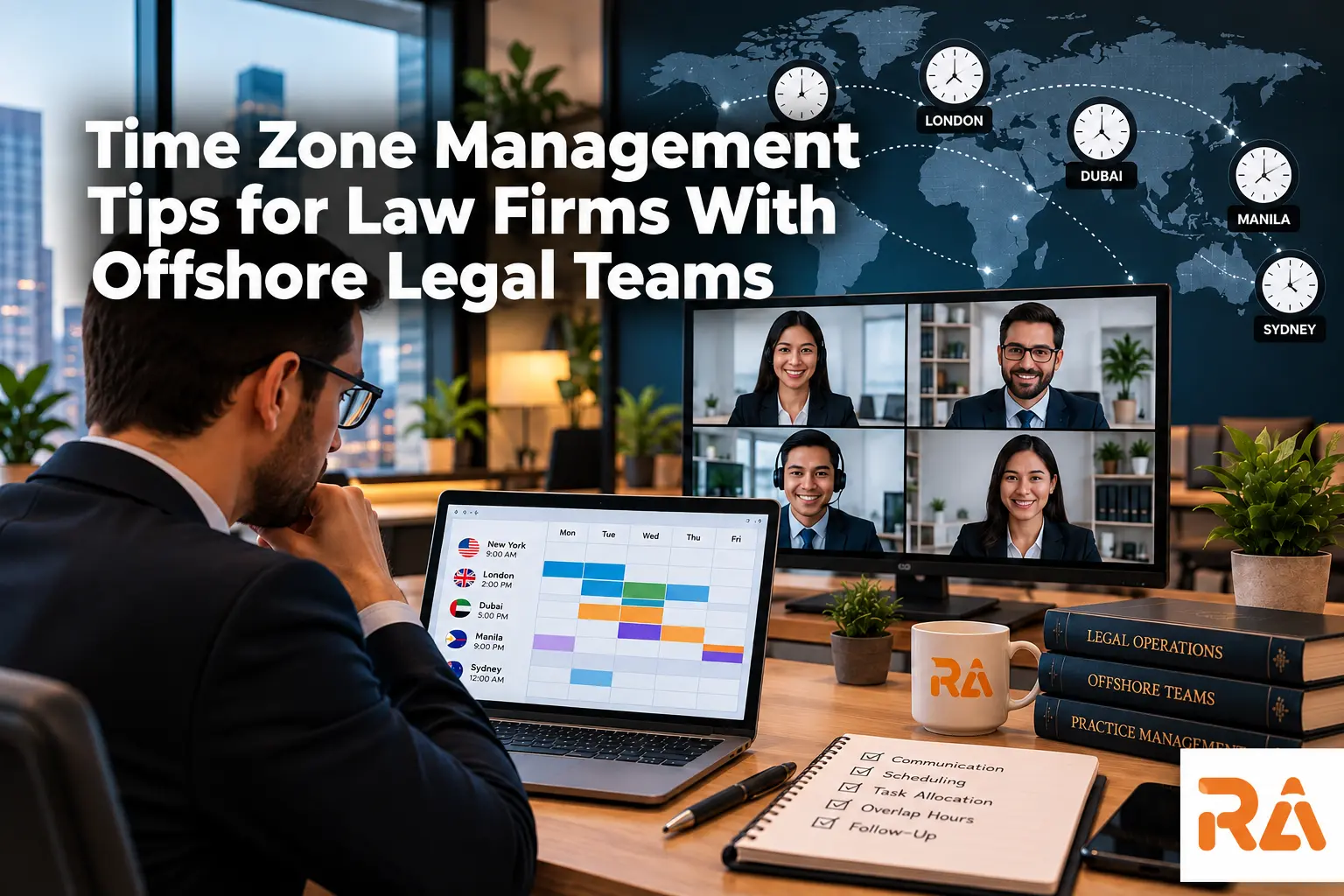 Time Zone Management Tips for Law Firms With Offshore Legal Teams