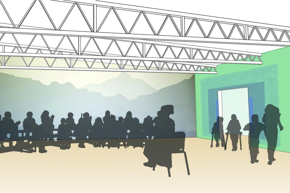 A picture depicting the future auditorium