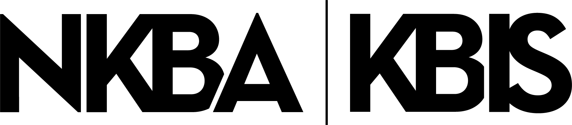 Logo split into two parts by a vertical line, displaying the letters NKA on the left and KBS on the right in bold black font.