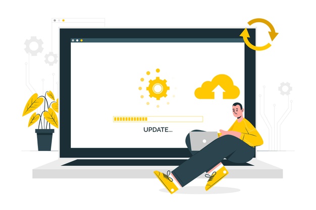 Update concept illustration Free Vector