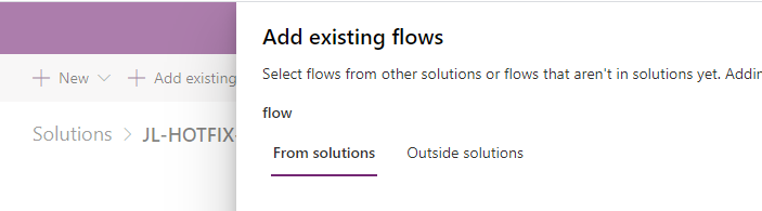 透過 Power Apps 在 Dynamics 365 中新增現有流程