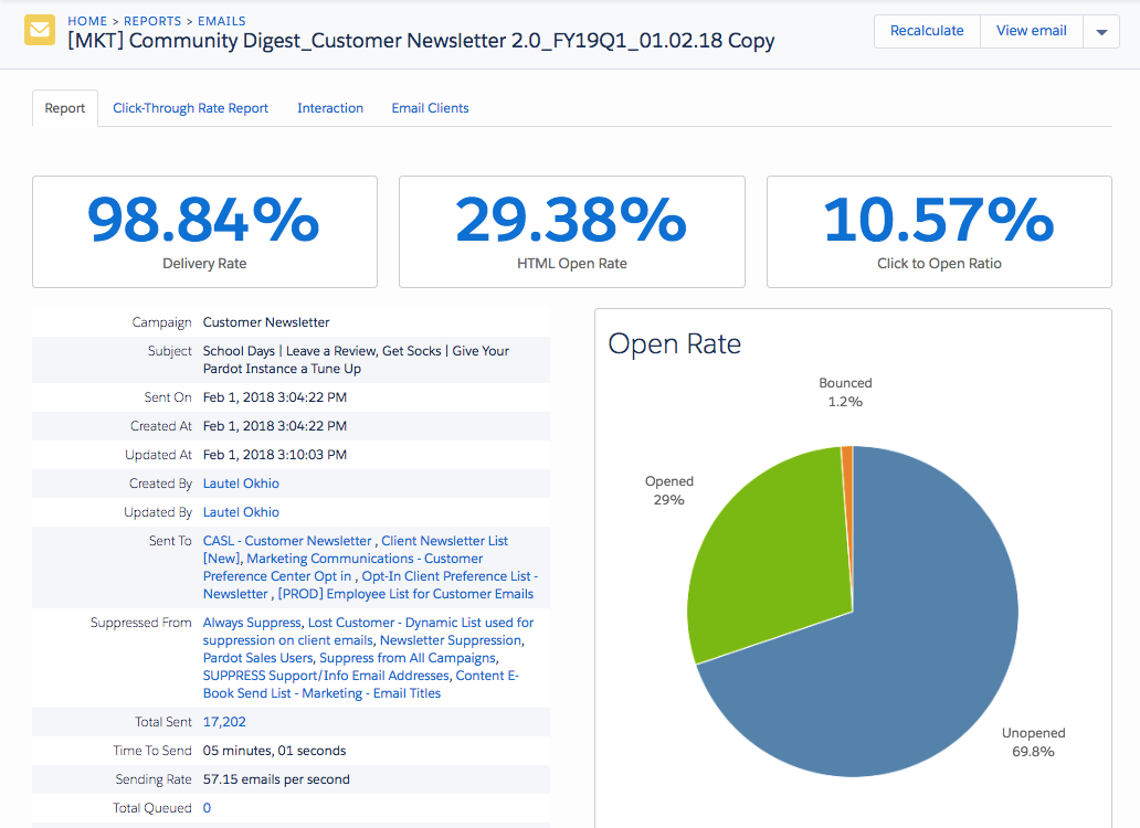Track and Report on Email Engagement Unit | Salesforce Trailhead