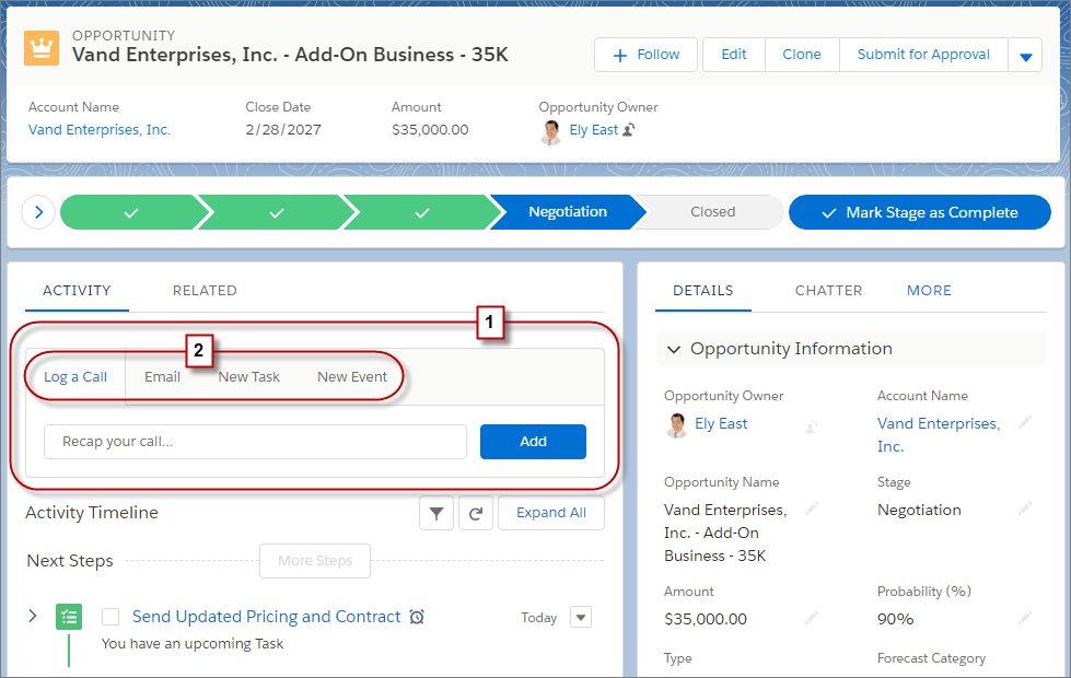 Pro Tip: Boost Productivity with Activity Actions in Lightning Experience -  Salesforce Admins