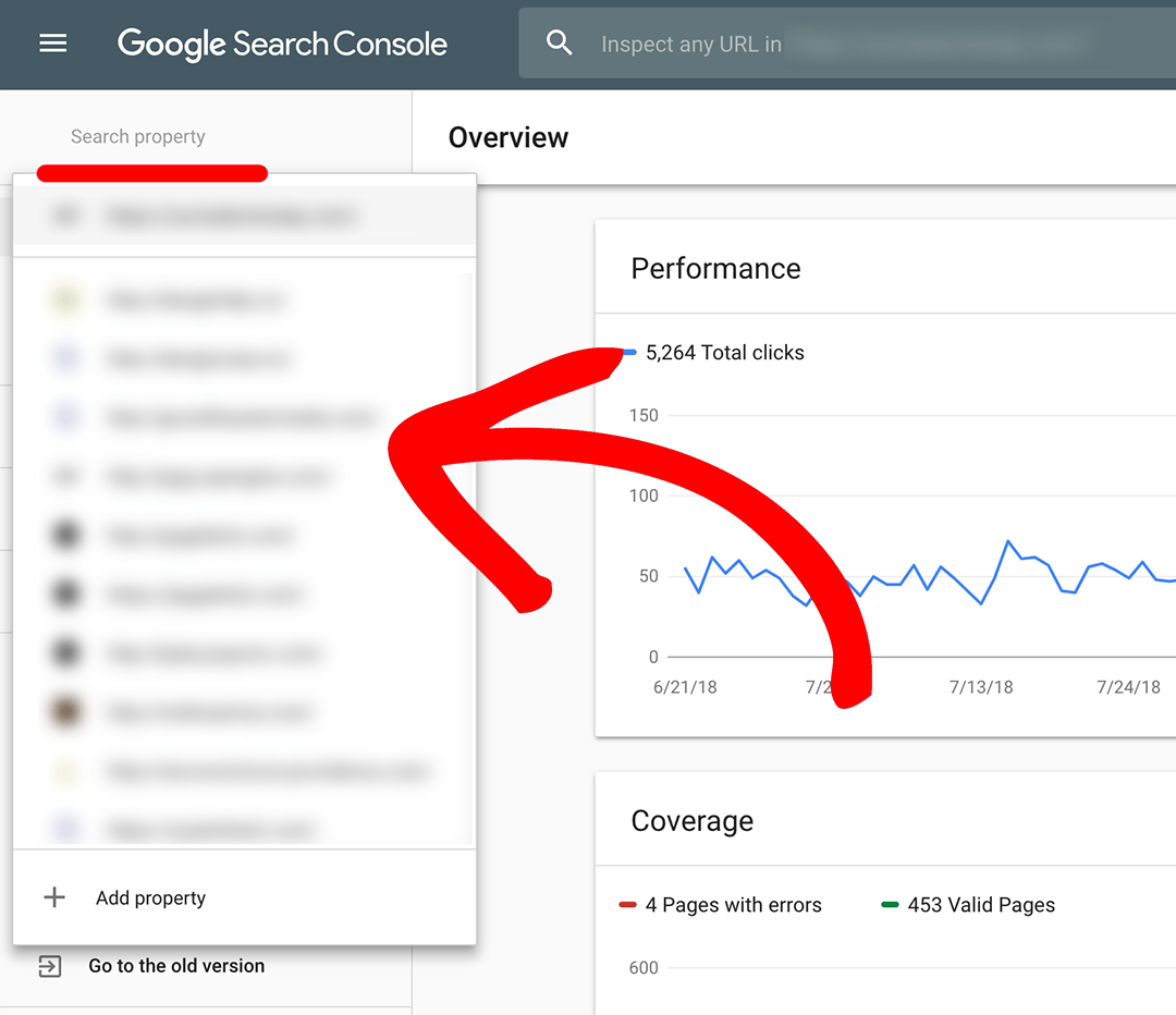 Google Search Console Performance Tab