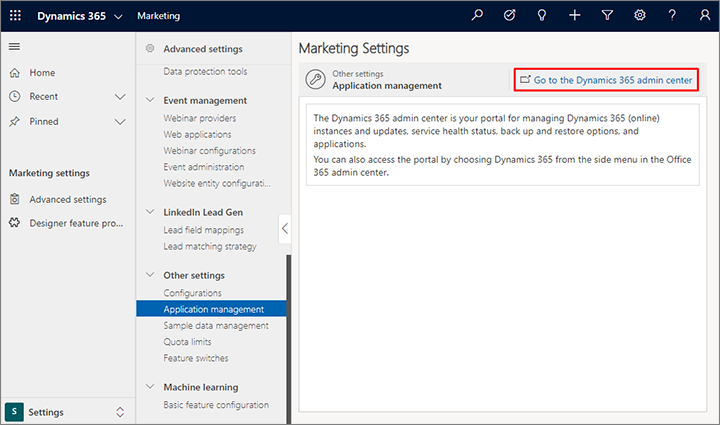 開啟 Power Platform 管理中心