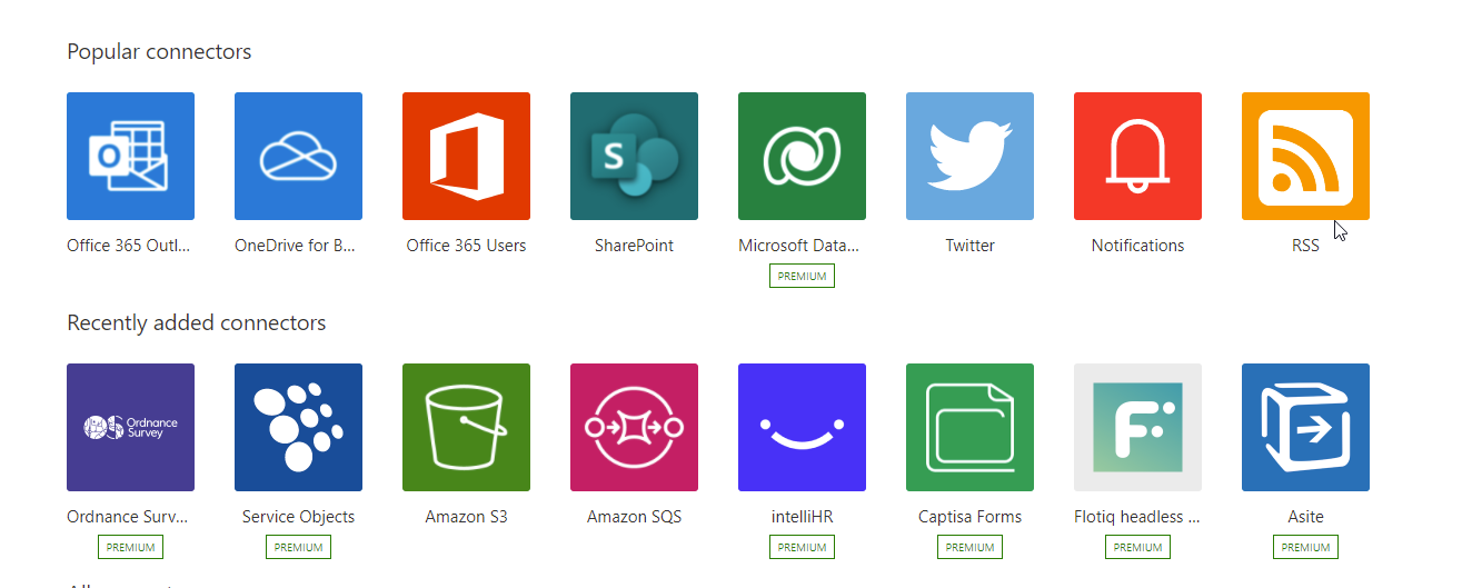 power automate connectors