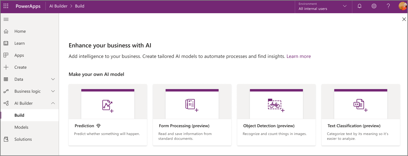 AI Builder in Power Apps