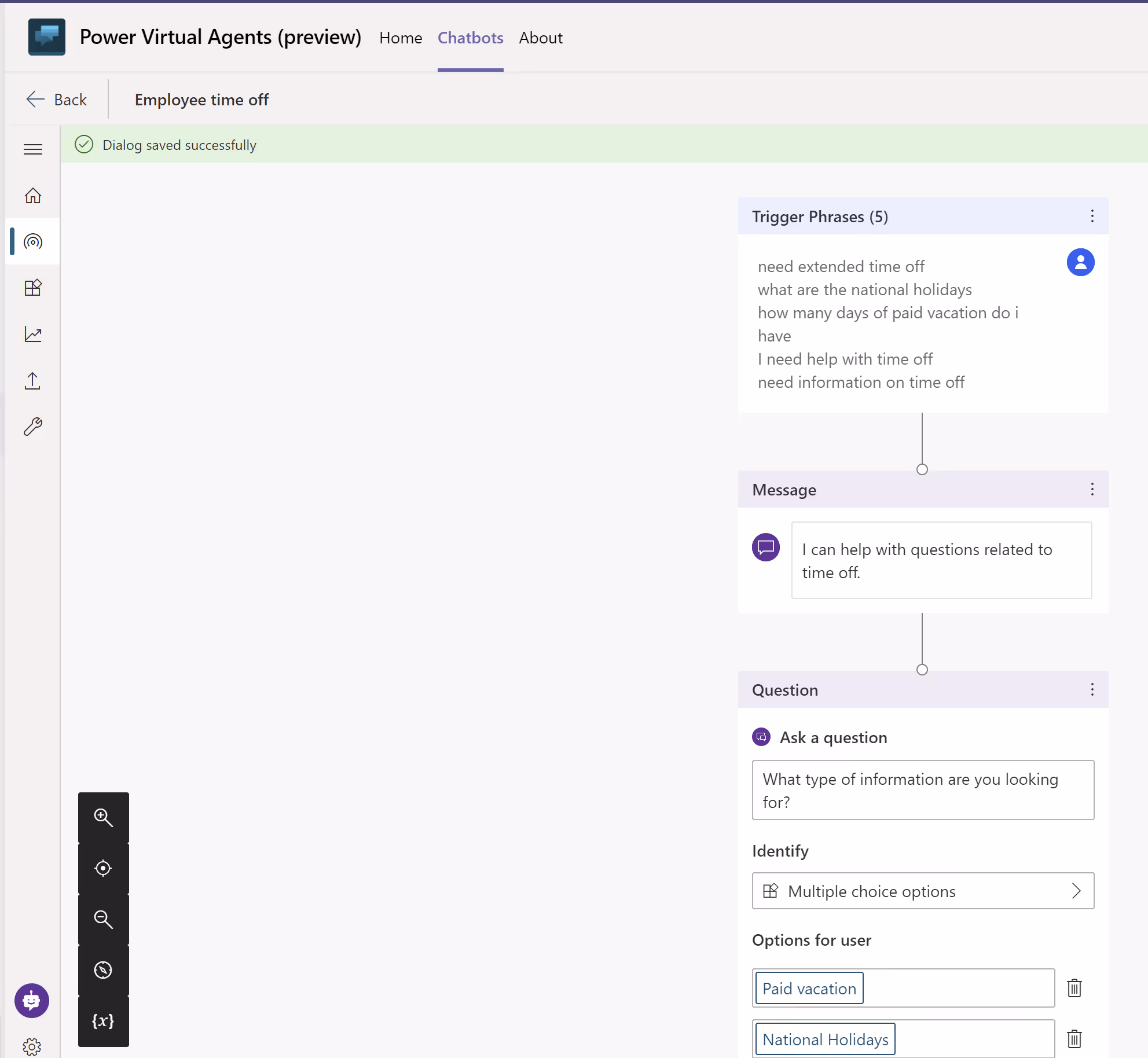 Add options for paid vacation and national holidays