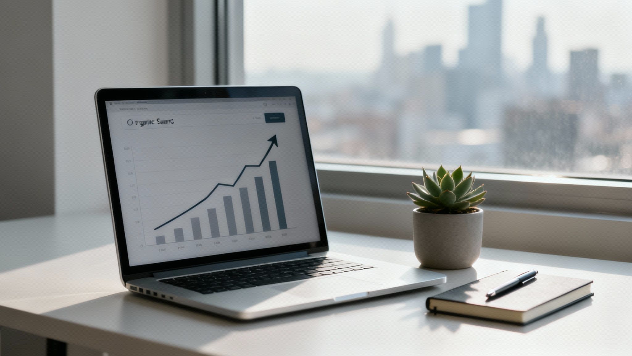 An abstract image representing data and growth, with glowing lines and nodes on a dark background.