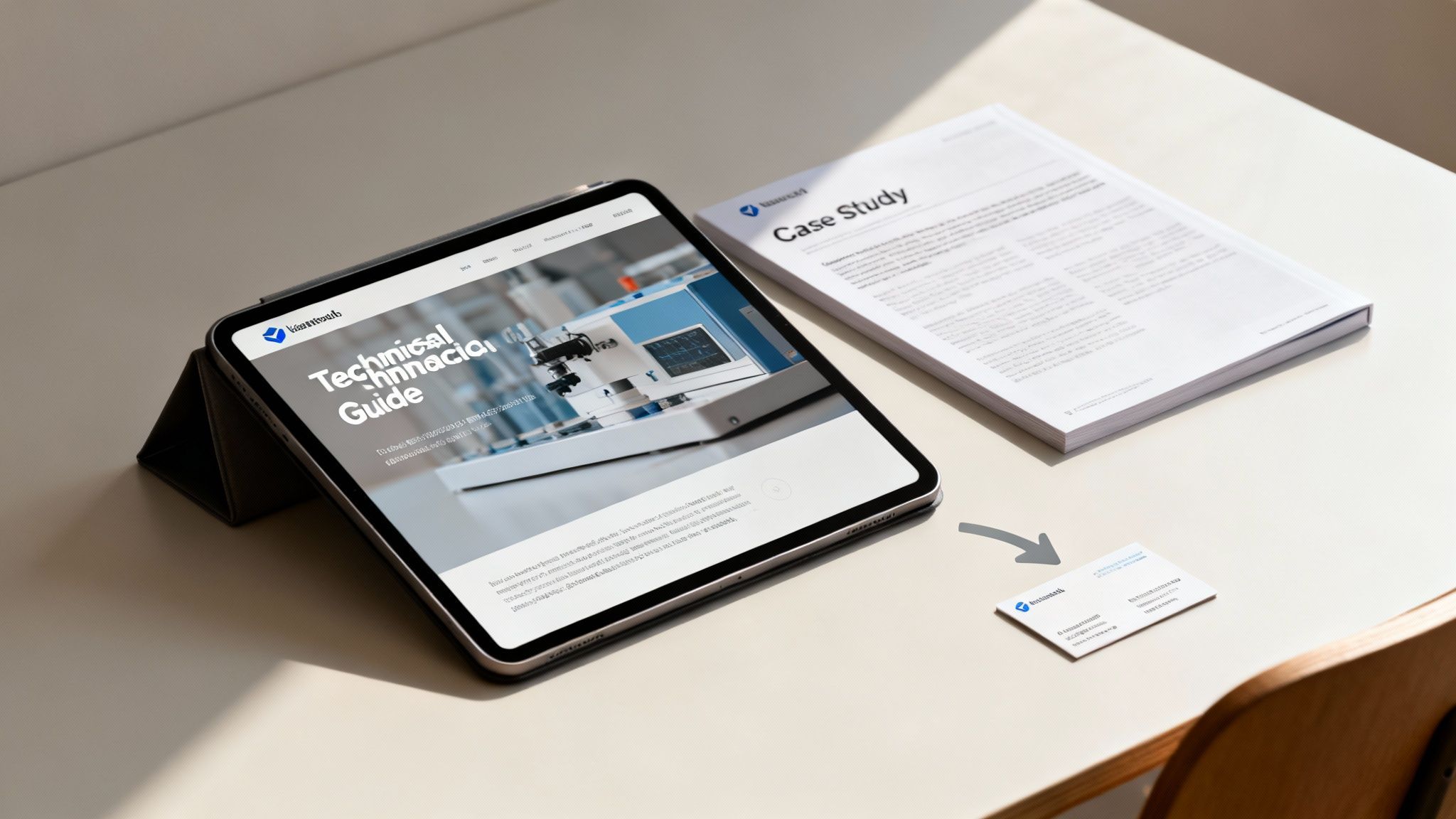 A person typing on a laptop with charts and graphs projected in the background, symbolizing content creation and data analysis.