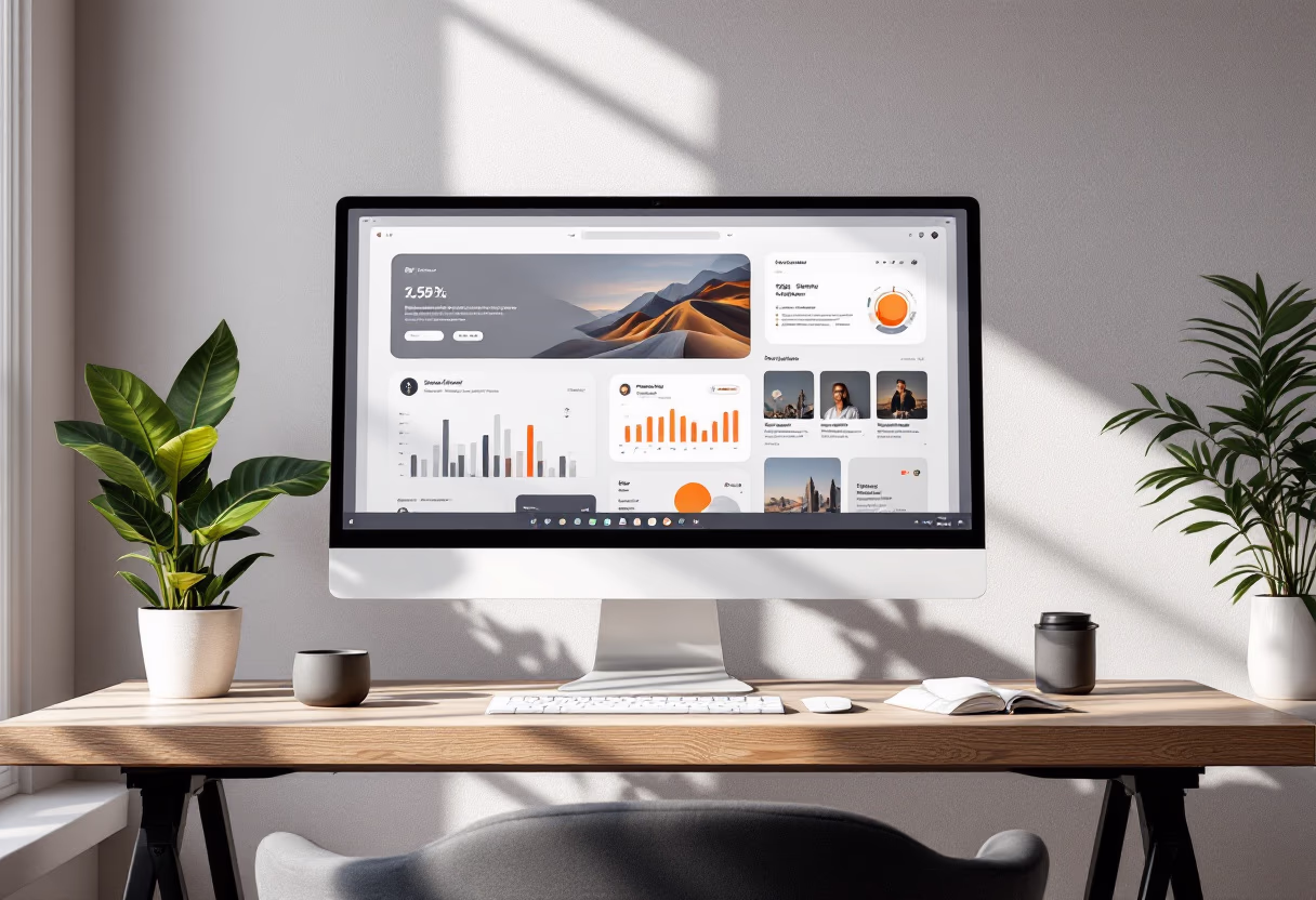 [interface] image of a dashboard interface (for a productivity tools business)