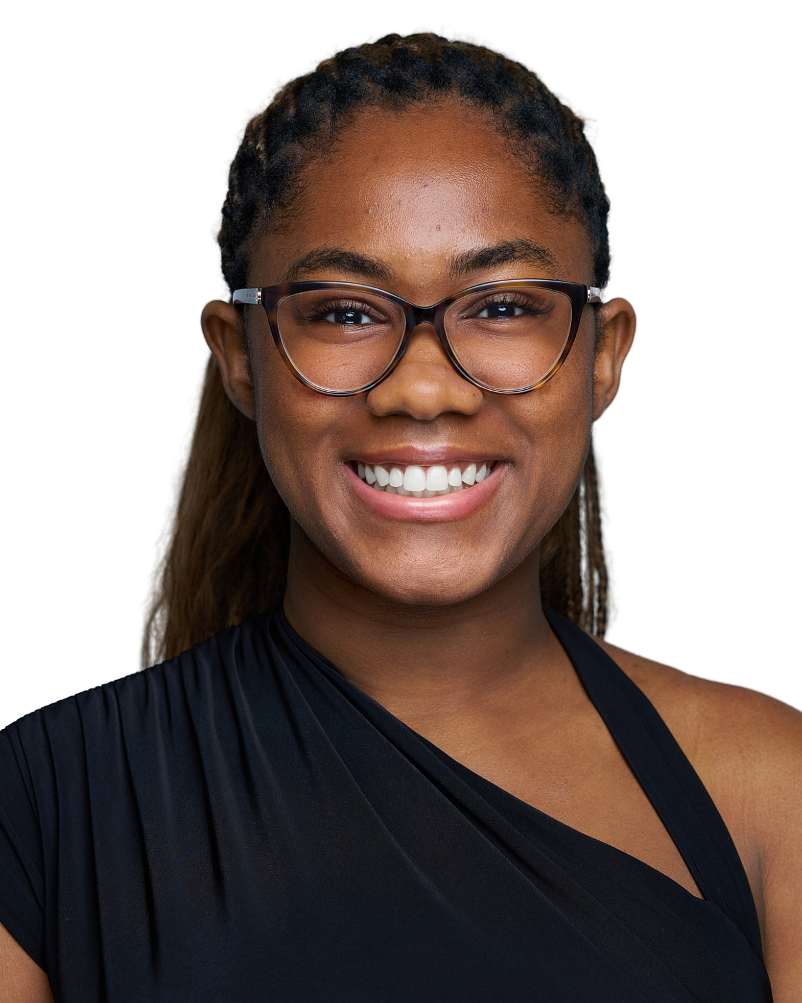 On-Location Corporate Headshots at On Site Headshots made for corporate group headshot session young man with short curly hair in a light blue shirt.