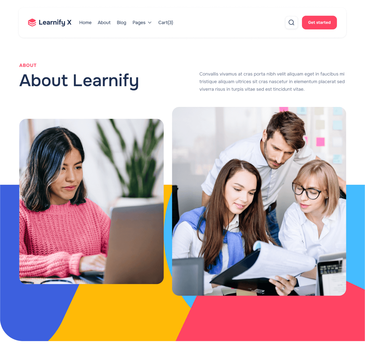 Learnify X - About page - Online Learning Education Webflow Template
