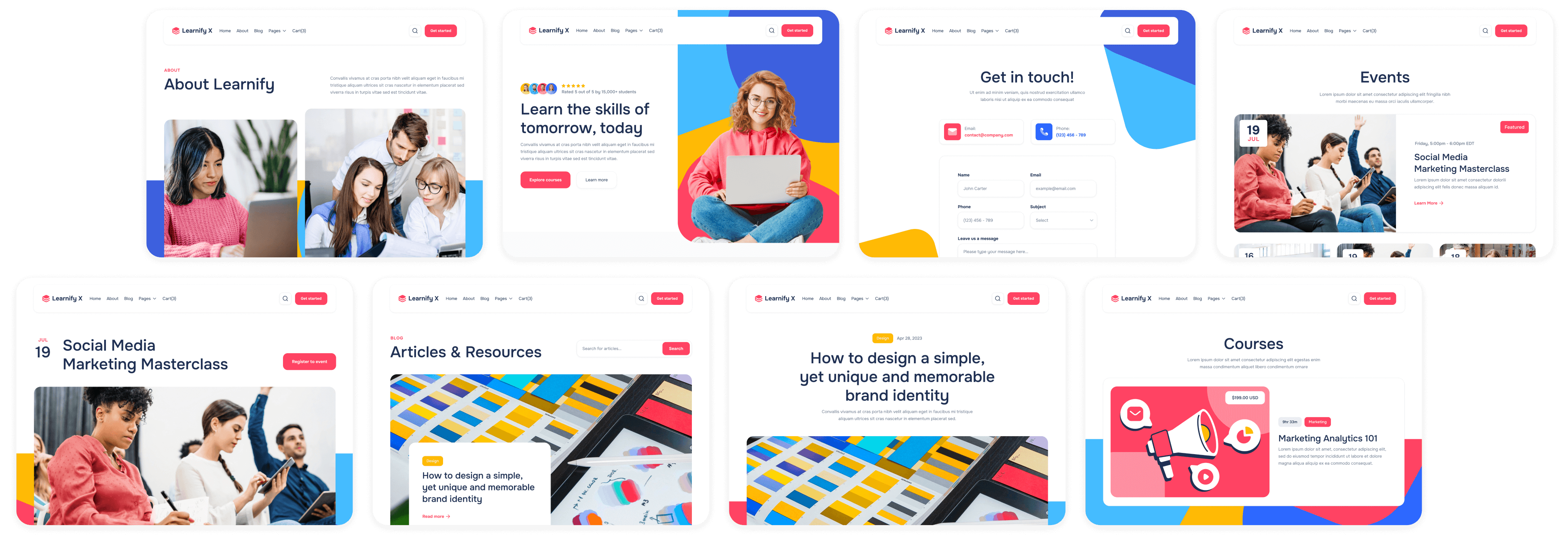 Learnify X - Buy now on Webflow - Online Learning Education Webflow Template