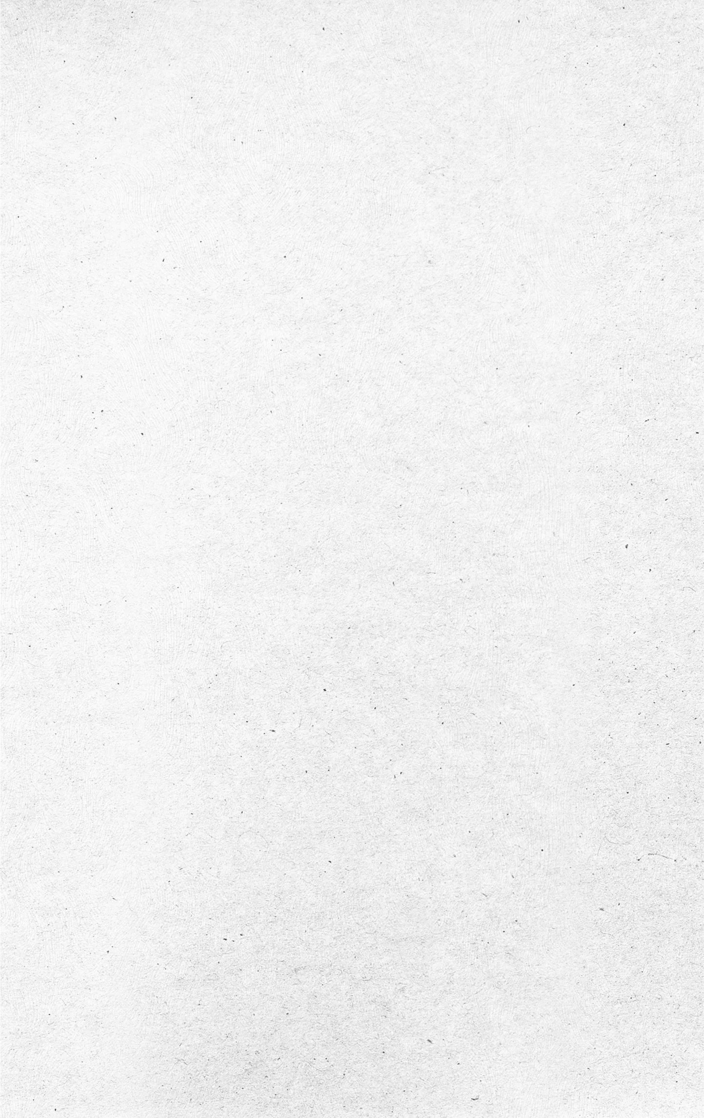 Texture de papier blanc légèrement usé avec des taches sombres éparses.