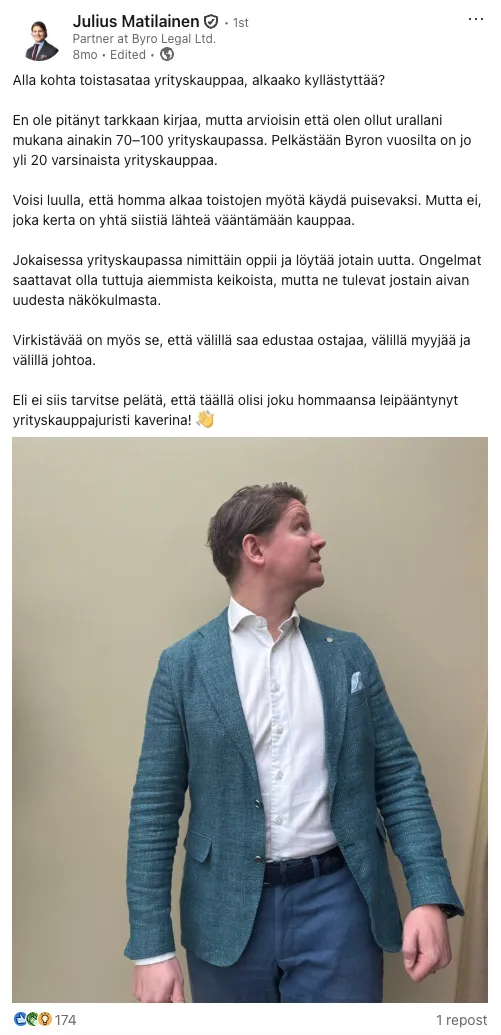 LinkedIn post by Byro Legal