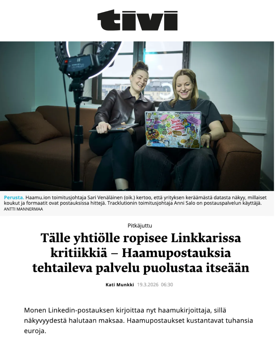 haamu customer feedback