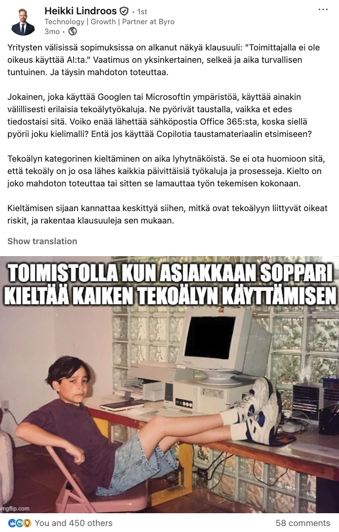 LinkedIn post by Byro Legal