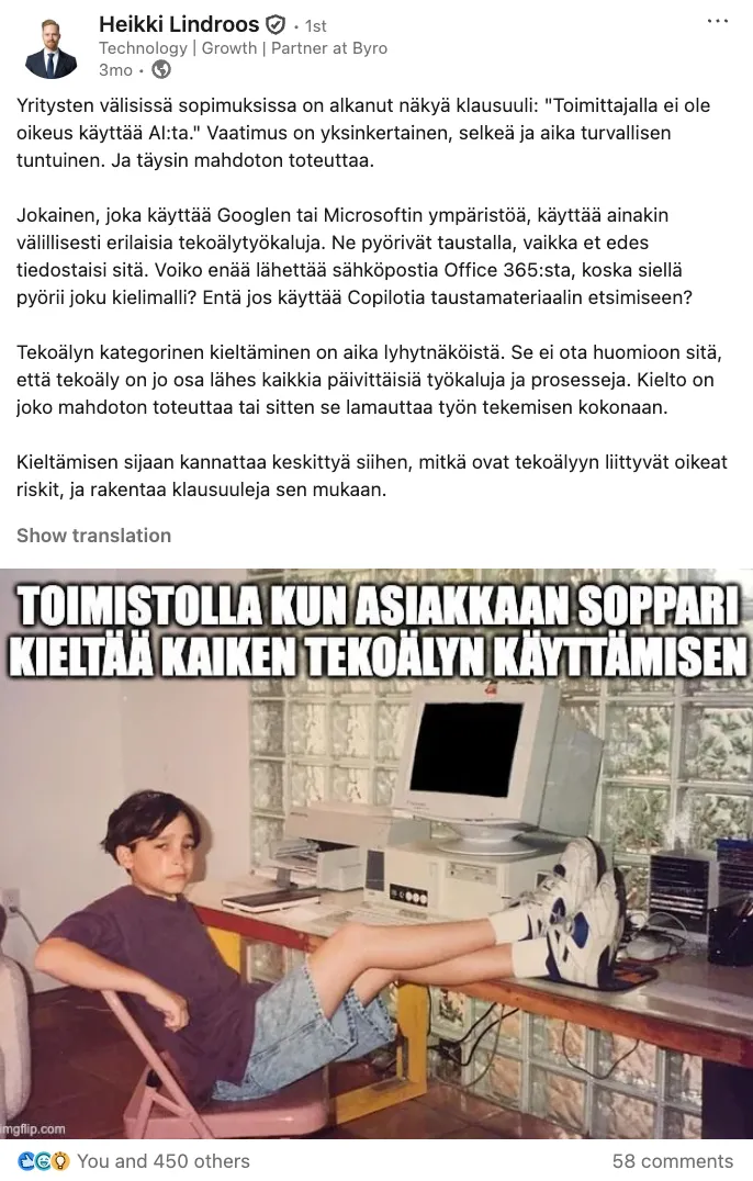 LinkedIn post by Byro Legal