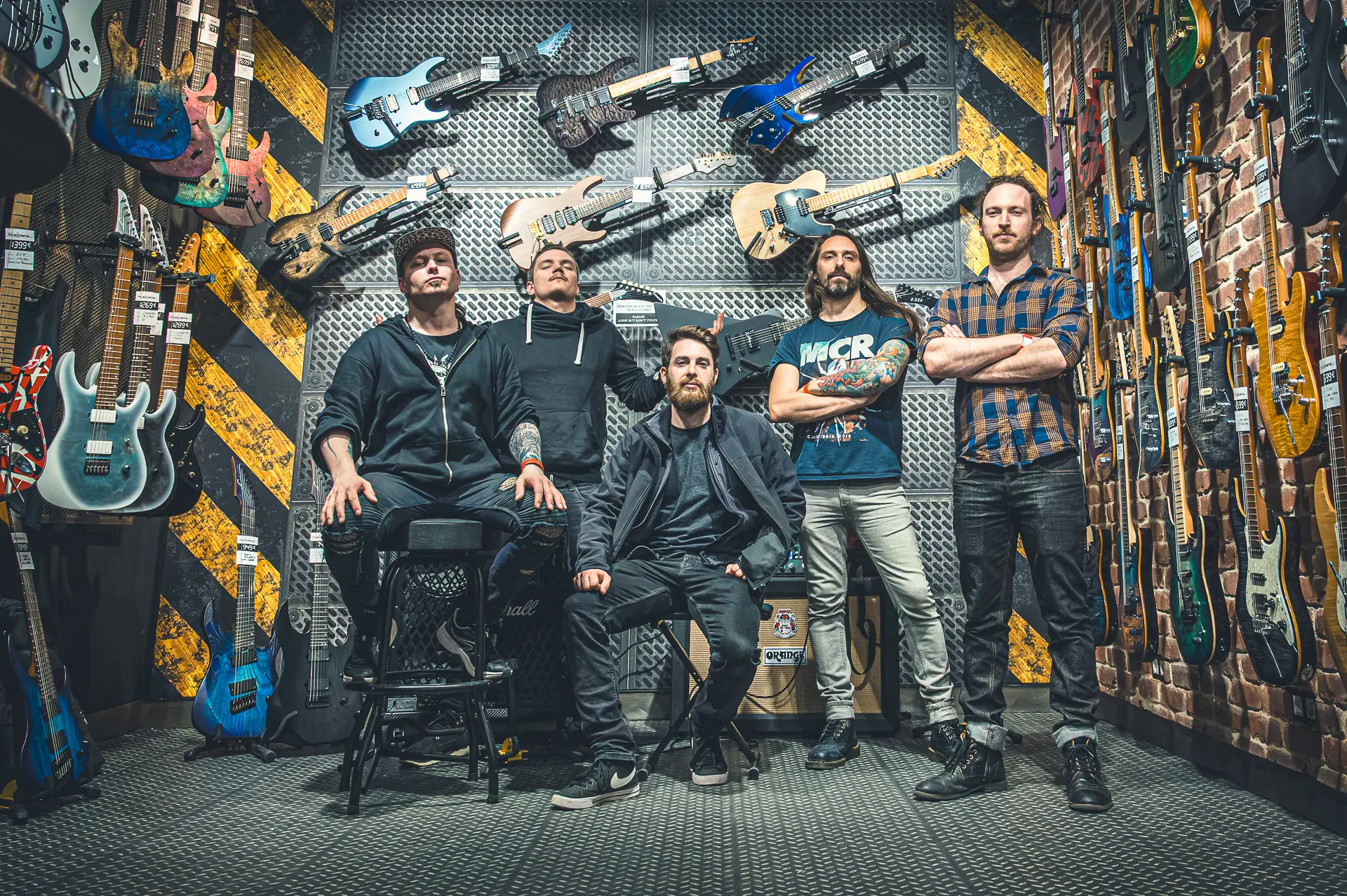 Photo portrait -  Seeds of Mary - Shooting Magasin Metal Guitar Paris 2022