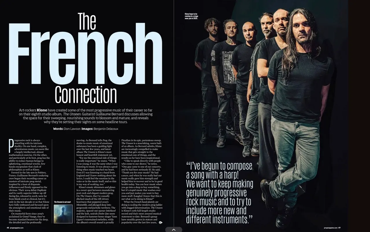 coupure de magazine - Prog mag UK - Klone