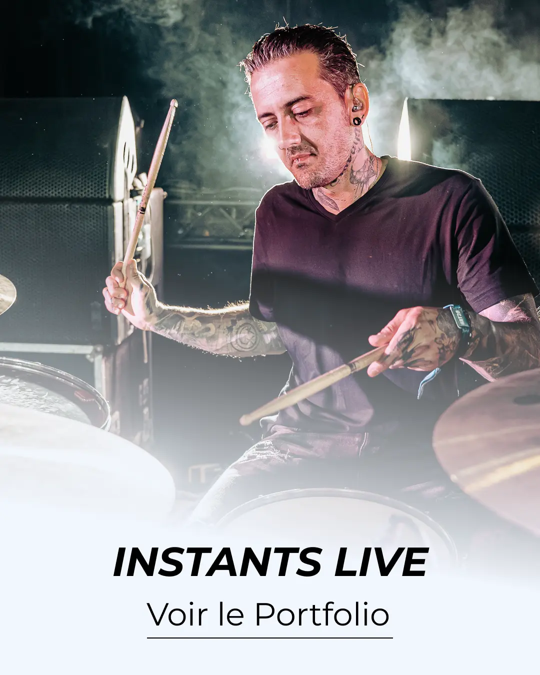 Page de couverture du portfolio Instants live