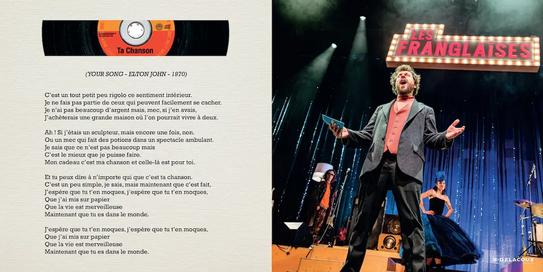 Livret de parole pour le spectacle Les Franglaises