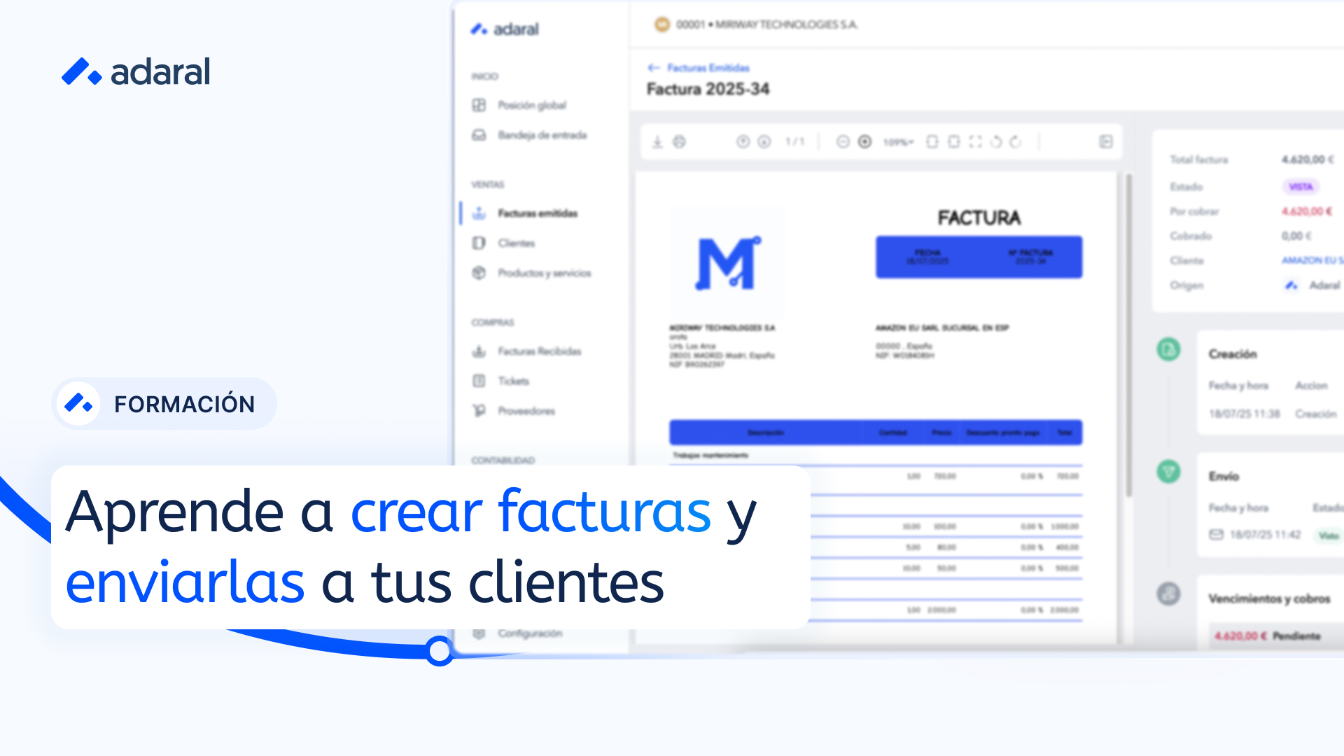 Crea y envía facturas