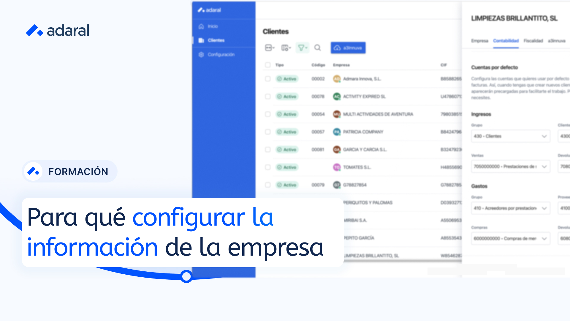 Configuración de empresas