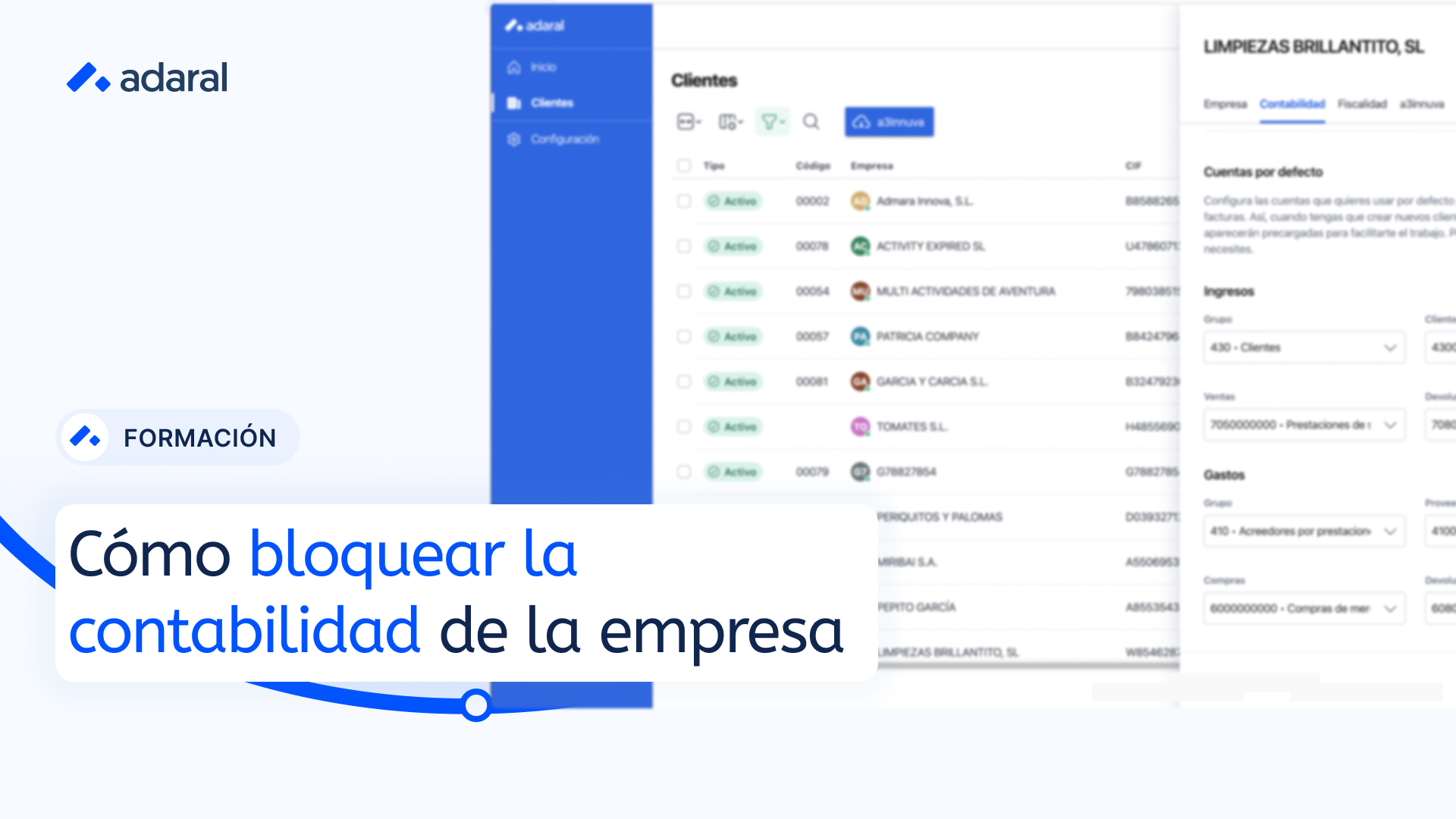 Bloquear la contabilidad