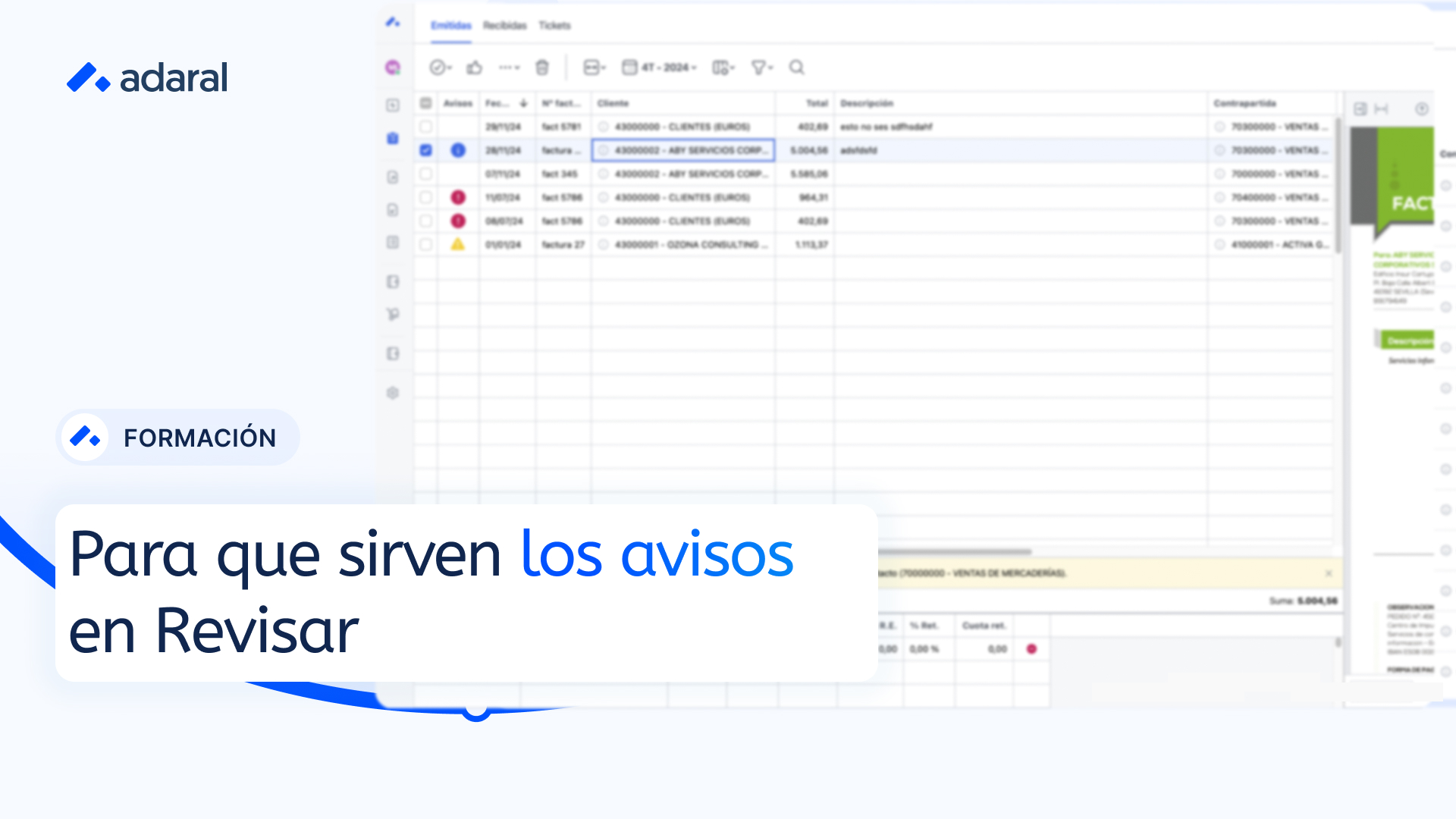 Avisos y alertas