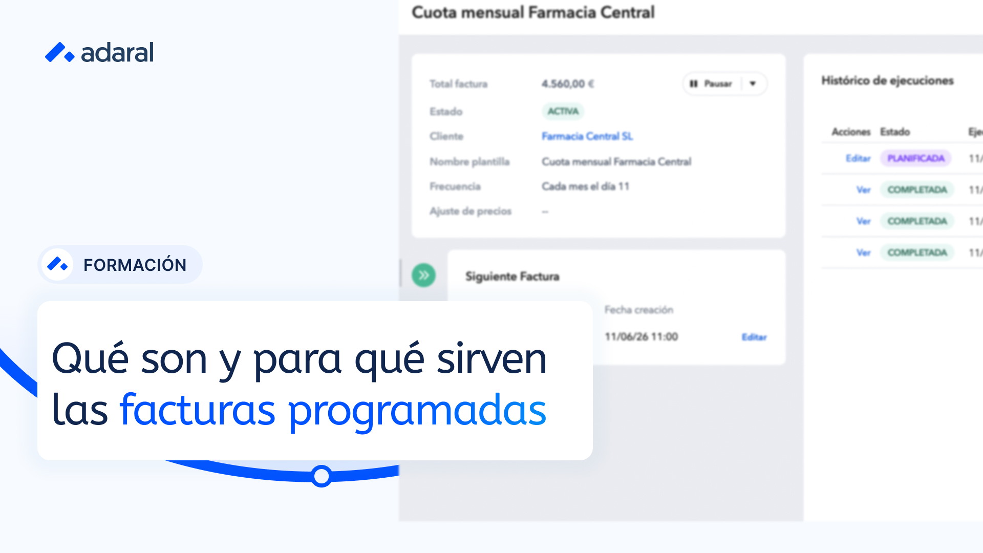 Qué son las facturas programadas